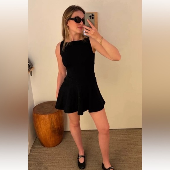 Reformation Mayve knit Black Mini Dress size small Reformation Mayve knit Black Mini Dress size small